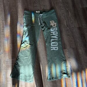 Vintage Baylor Green Flared pants